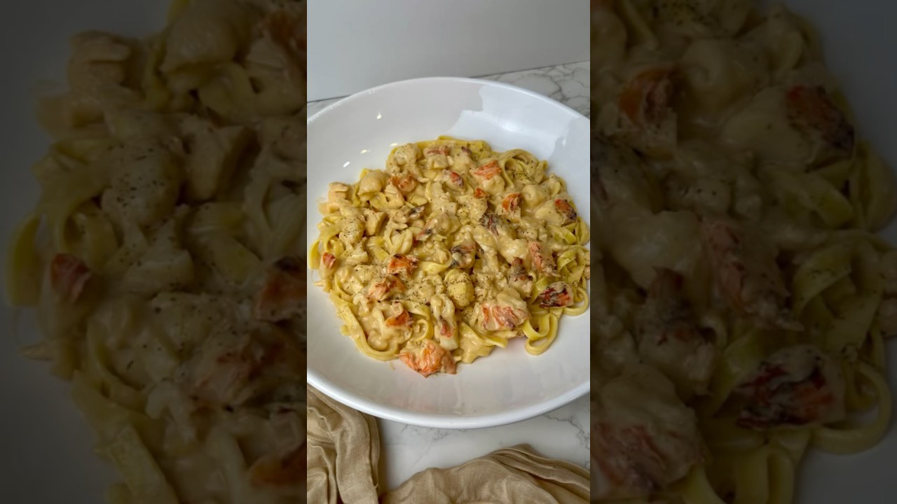 Creamy Lobster Pasta! Recipe in the caption. #recipe #pasta #cooking #food #lobster #cookingchannel