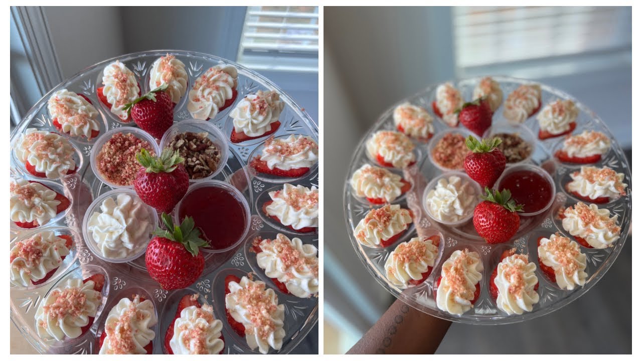 How to make trending deviled strawberries with cheesecake filling