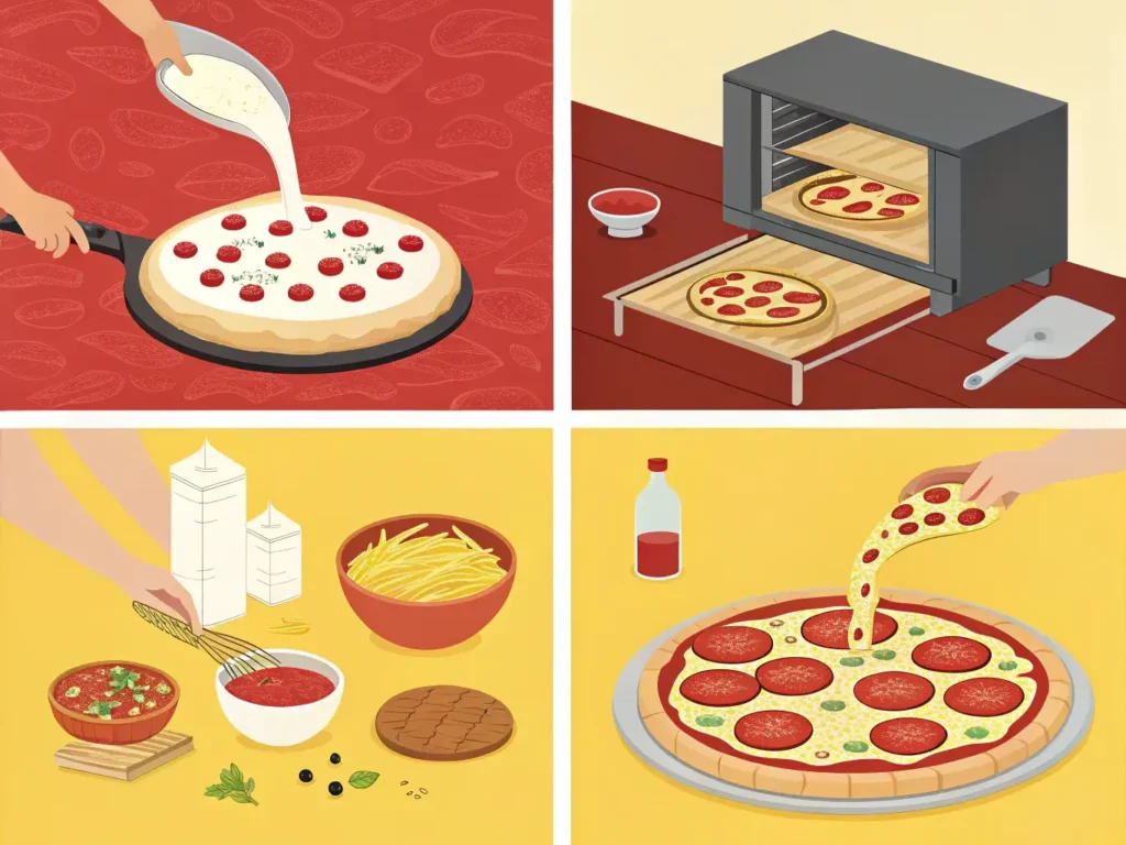 a hot pizza bite with cheese and pepperoni, fresh from the oven
