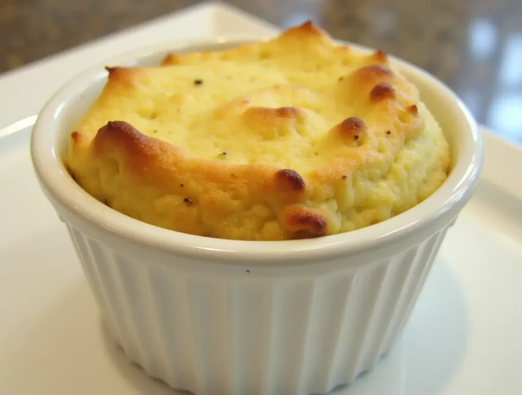 Black Pepper Parmesan Souffle