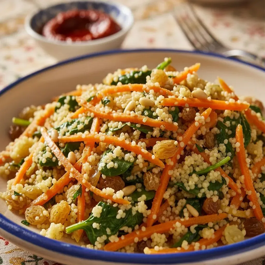 Carrot and Spinach Recipes with Couscous