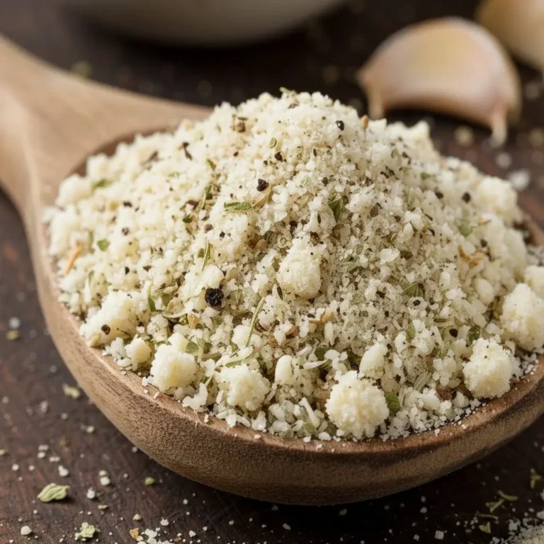 Garlic Parmesan Seasoning: A Flavor Enhancer (Expanded) 6 Homemade garlic parmesan seasoning in a glass jar.