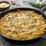 Parmesan Garlic Hash Browns: A Crispy Delight 7 Crispy parmesan garlic hash browns on a plate.