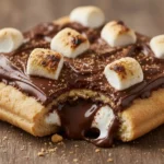 A close-up image of Pop Tarts S'mores pastries