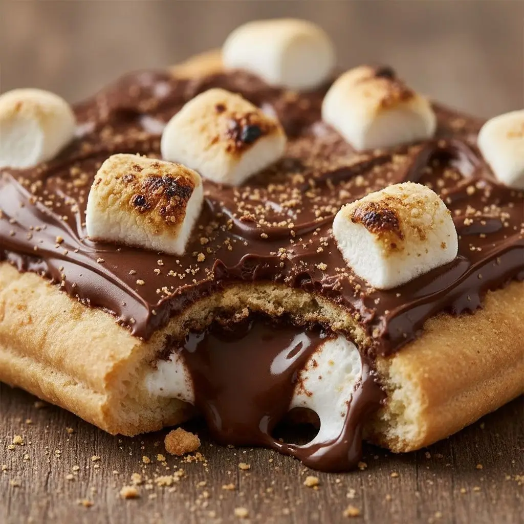 A close-up image of Pop Tarts S'mores pastries