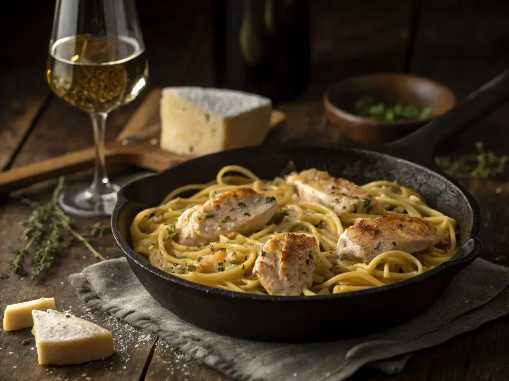Garlic Parmesan Chicken Pasta