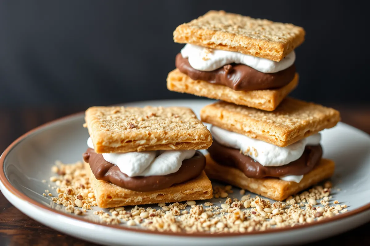 A close-up image of Pop Tarts S'mores pastries