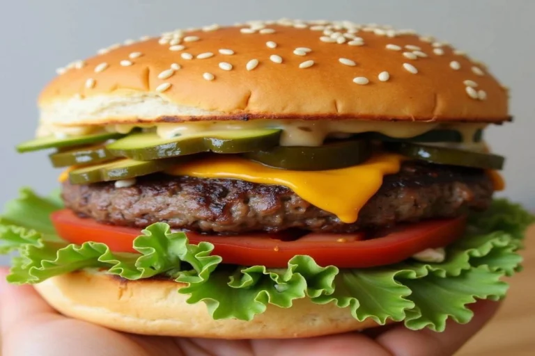 Vibrant burger bowl recipe with fresh greens and grilled patties