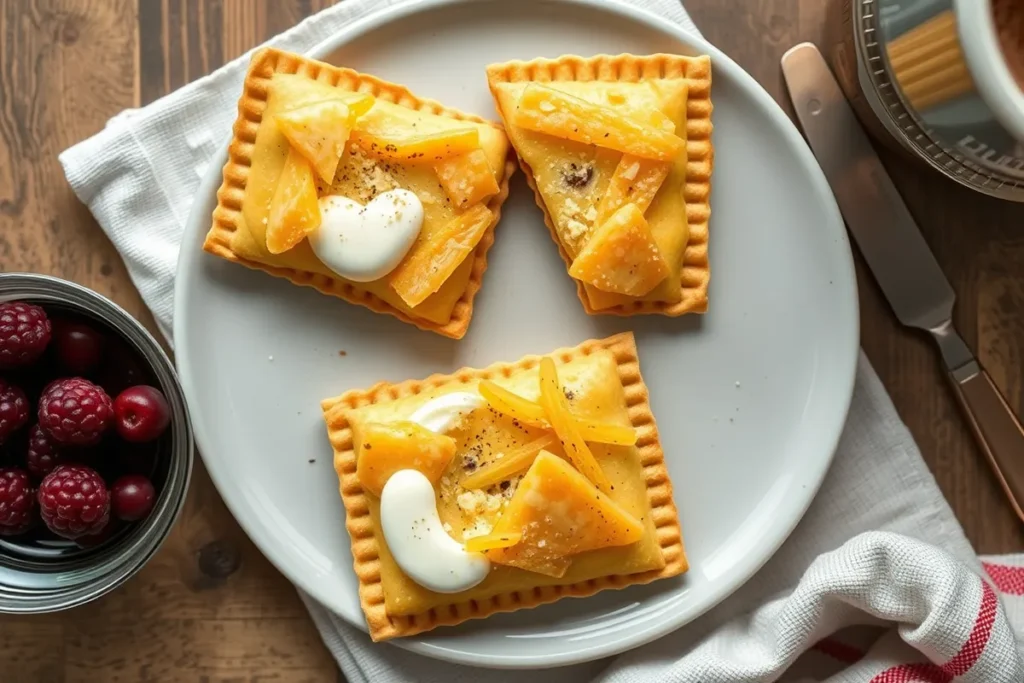 Homemade gluten free pop tarts with fruit filling