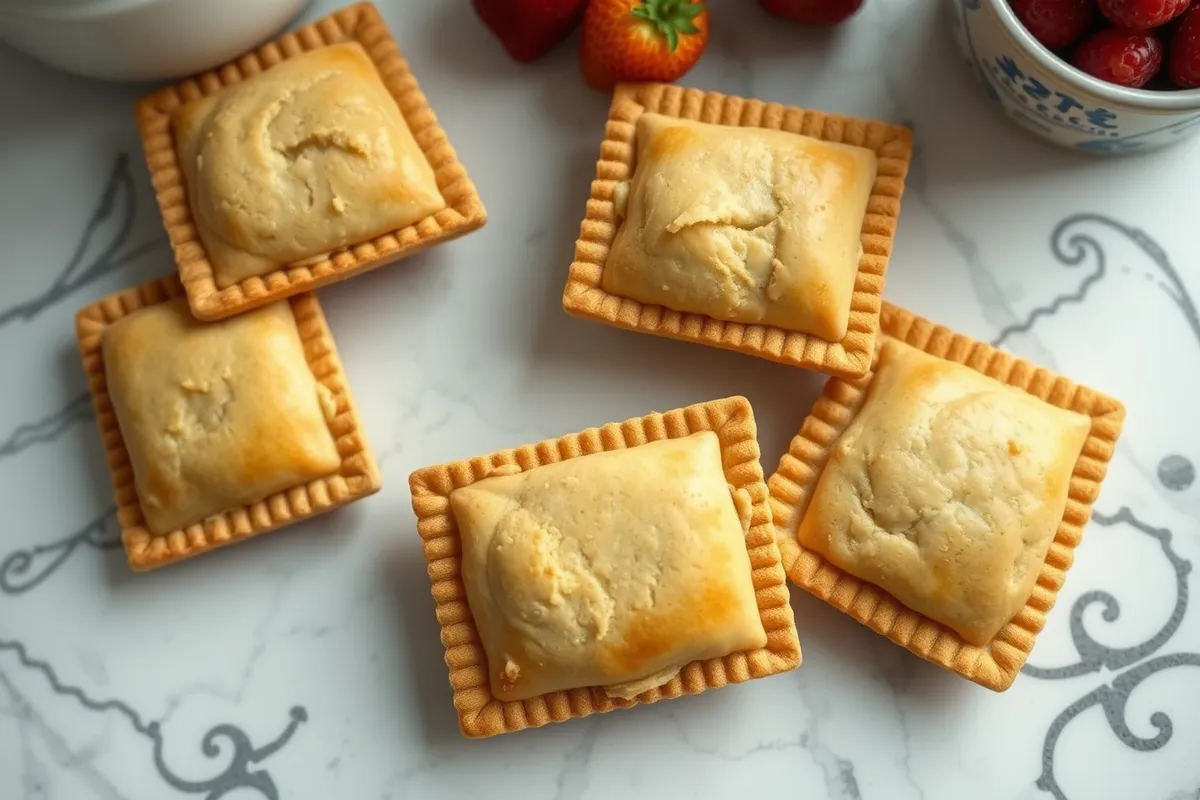 Homemade gluten free pop tarts with fruit filling