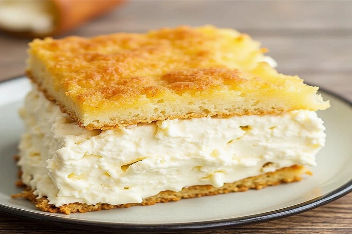 A bowl of cream cheese filling with a spatula