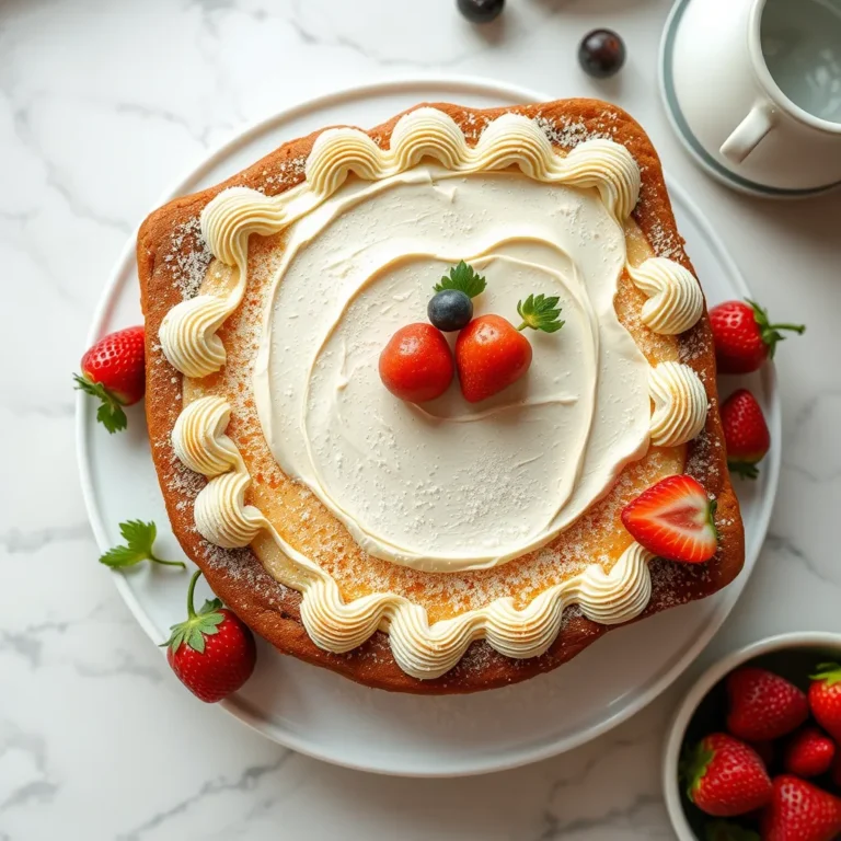 A delicious slice of kefir sheet cake with frosting, ready to eat