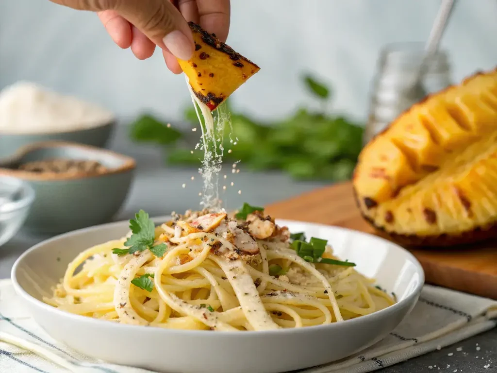 Mexican macaroni salad with pineapple



