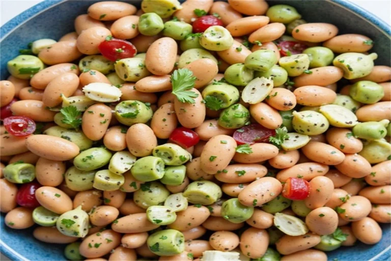 Dense bean salad recipes showcased in a colorful bowl