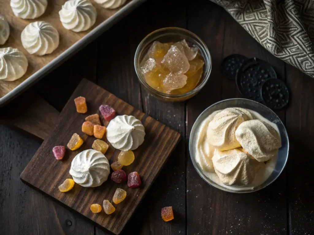 "Carnivore diet caramel squares made from tallow and egg yolks dusted with sea salt on slate"