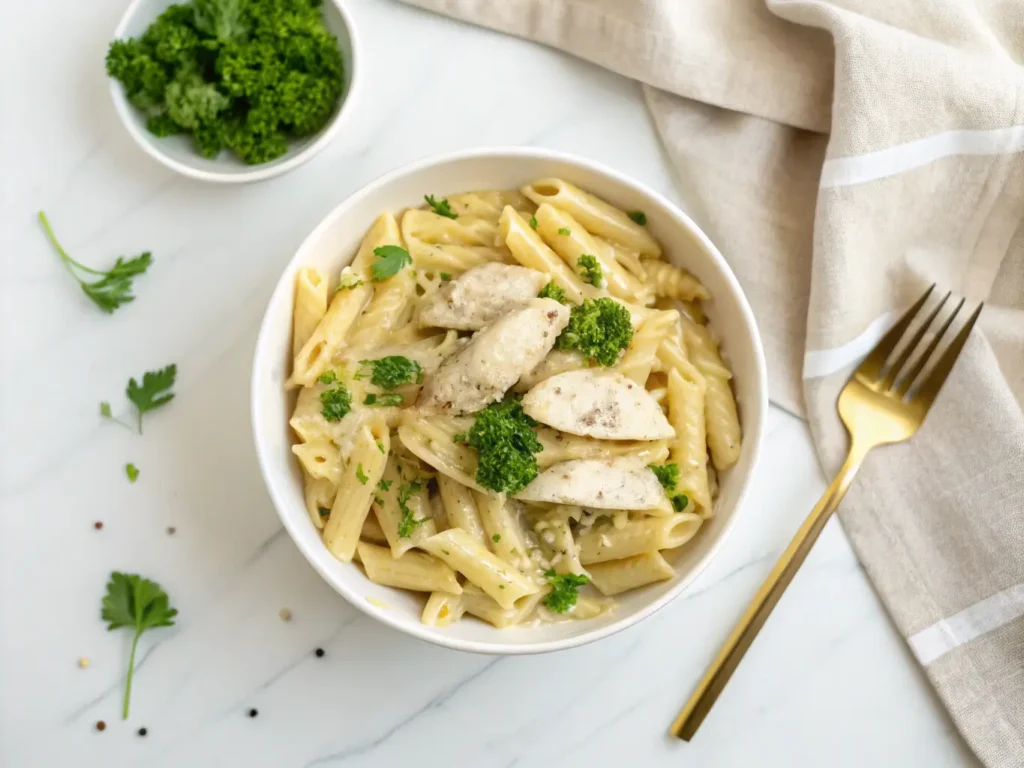 Garlic Parmesan Chicken Pasta
