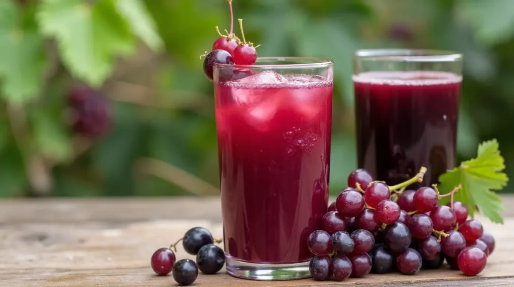 Adjusting sweetness of muscadine juice with honey.