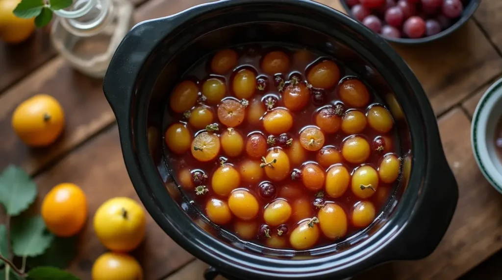 Adjusting sweetness of muscadine juice with honey.