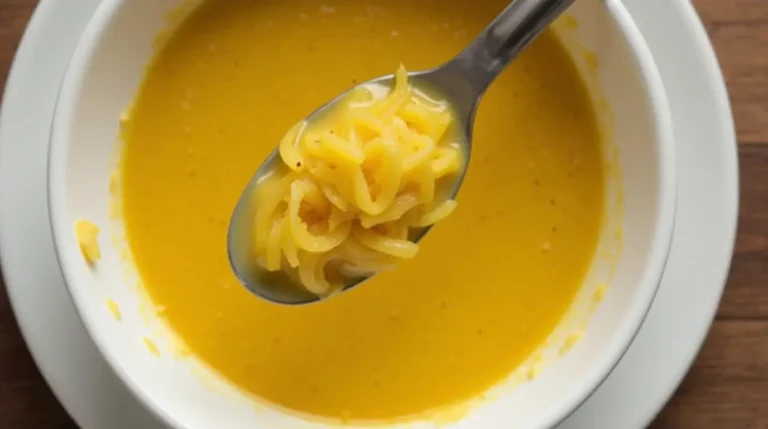 Creamy spaghetti squash soup in a bowl.