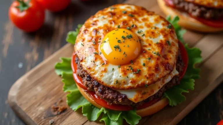 Delicious breakfast sandwich with spicy breakfast sandwich sauce.