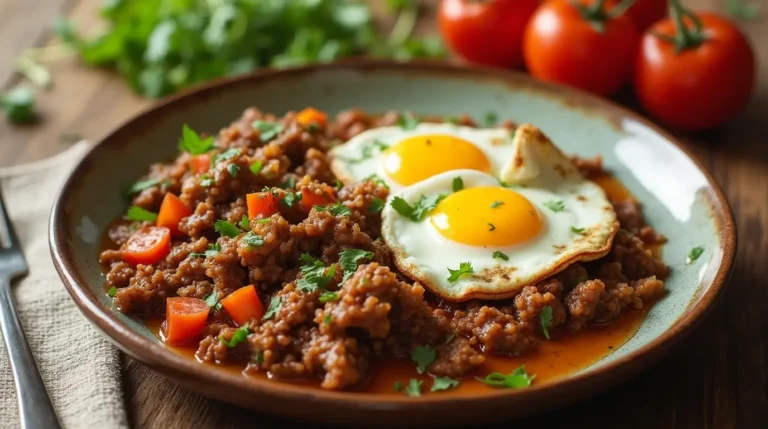 Amazing Carnitas Breakfast Recipe With Eggs: Ultimate Guide 4 A plate of carnitas breakfast recipe with eggs.