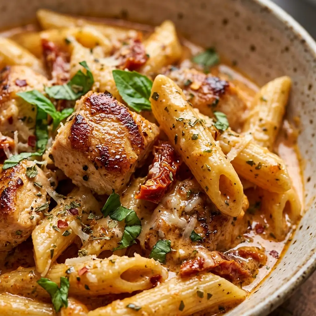 Marry Me Chicken Pasta: The Ultimate Guide to This Irresistible Dish 5 Marry Me Chicken Pasta in creamy sauce with fresh basil garnish