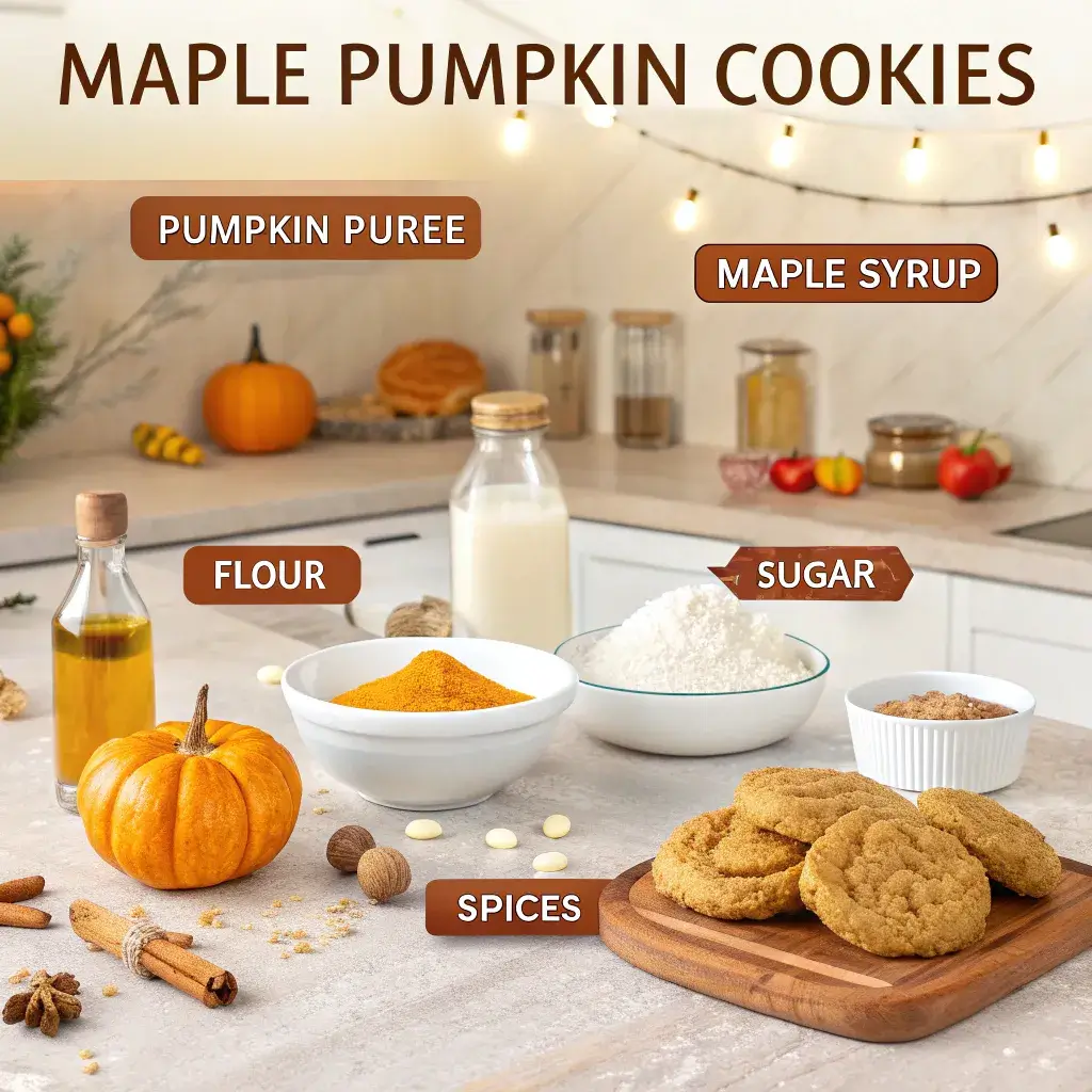 INGREDIENTS Maple Pumpkin Cookies
