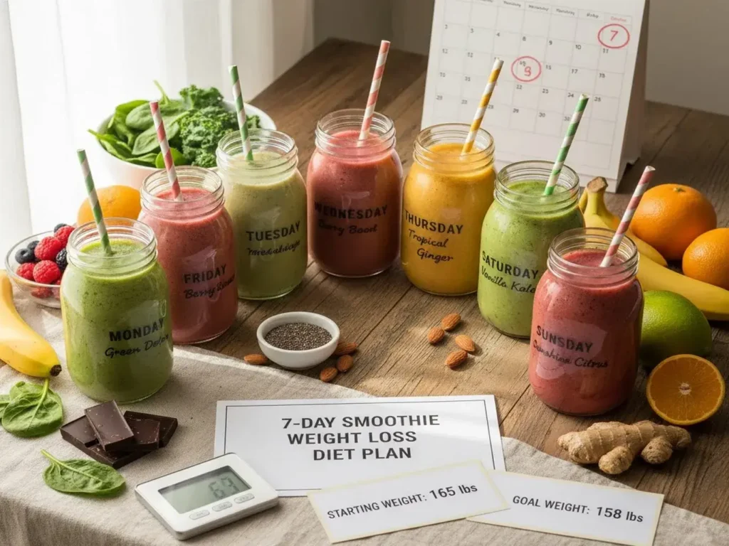 7-day smoothie weight loss diet plan shines