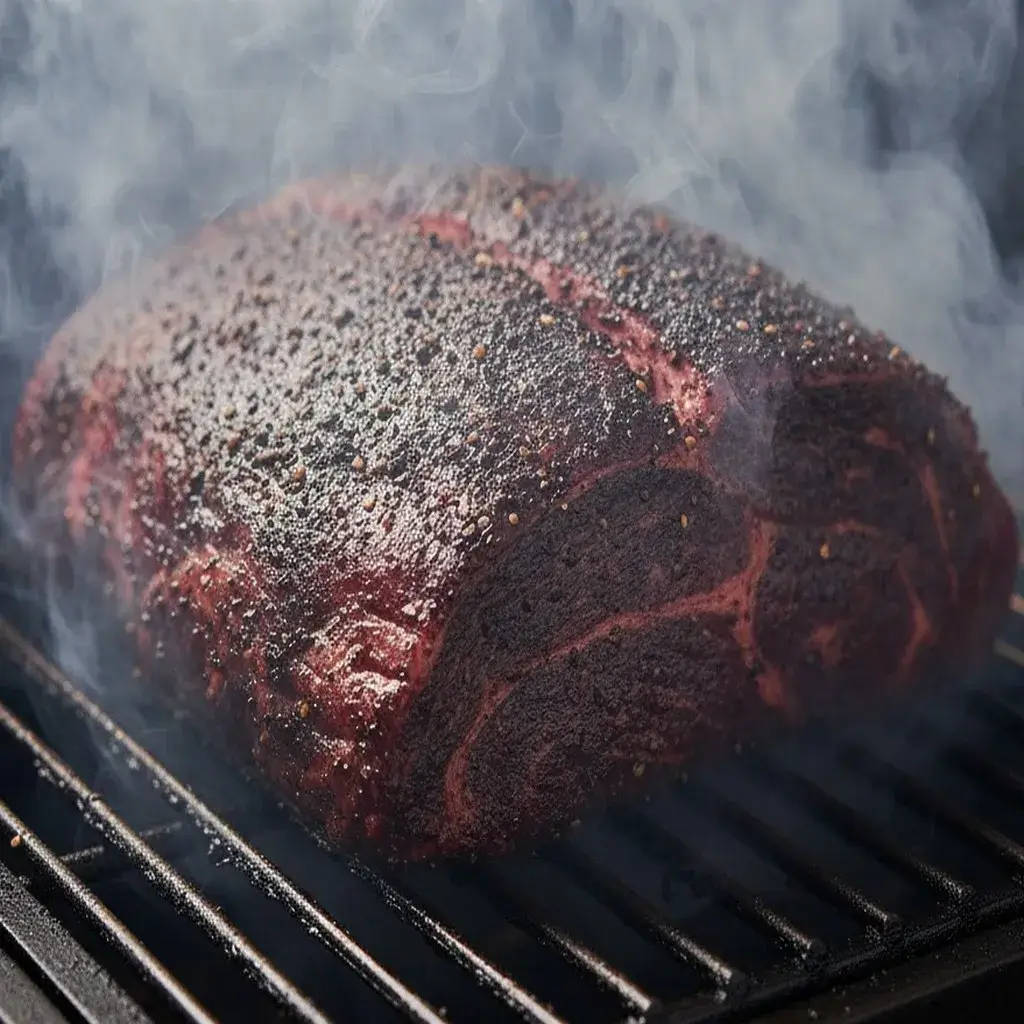 huck roast smoking on grill smoked chuck roast