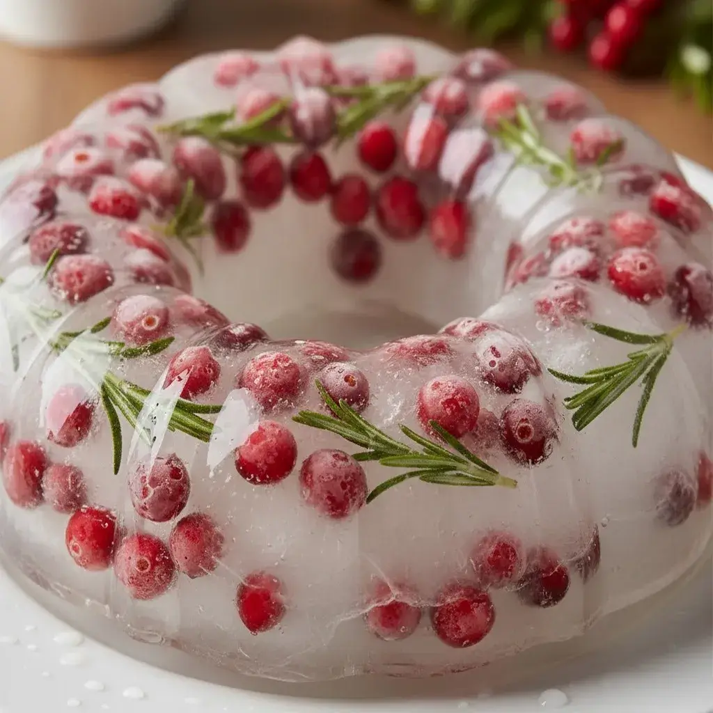 homemade ice ring for christmas punch