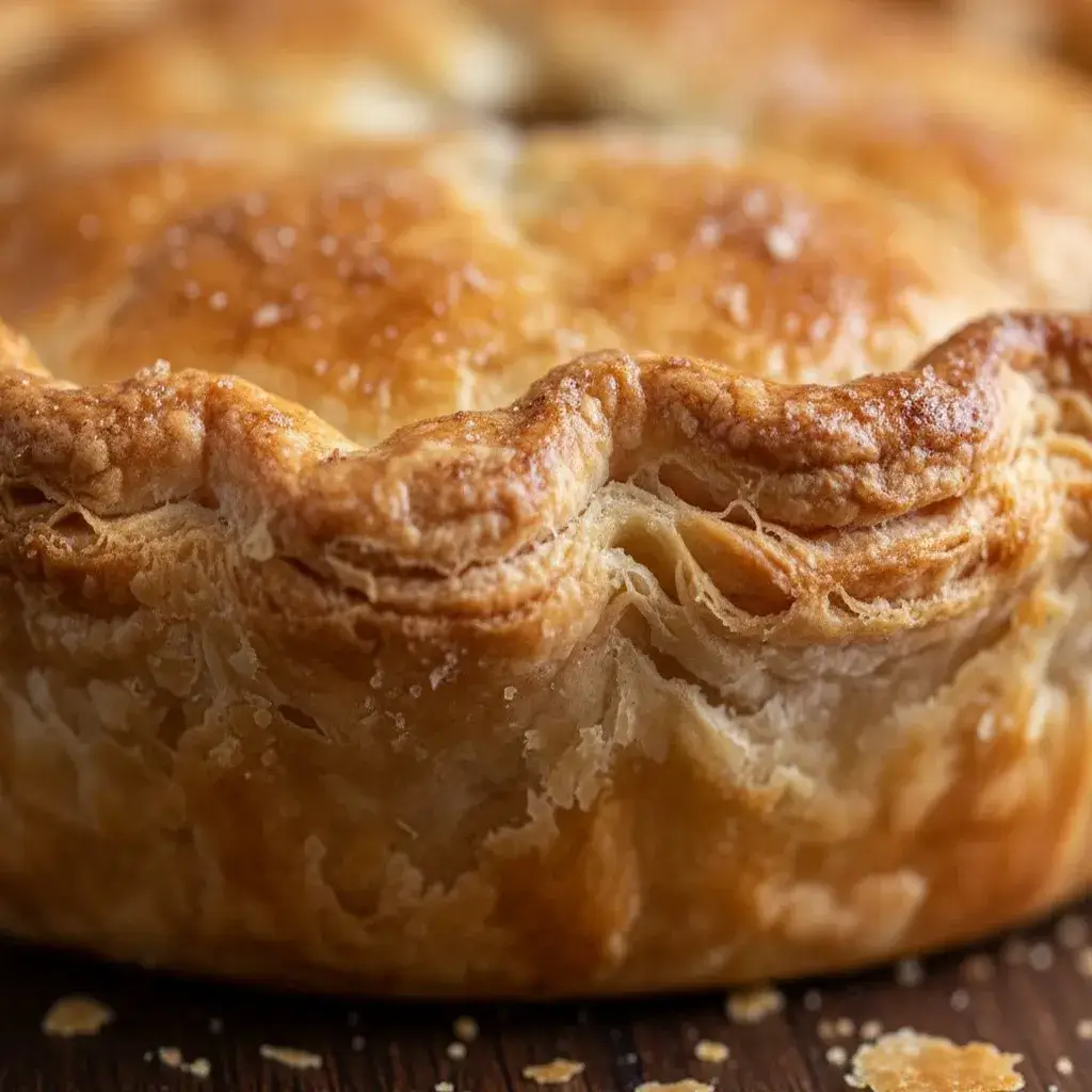 Dough gently pressed and shaped in the pie plate
