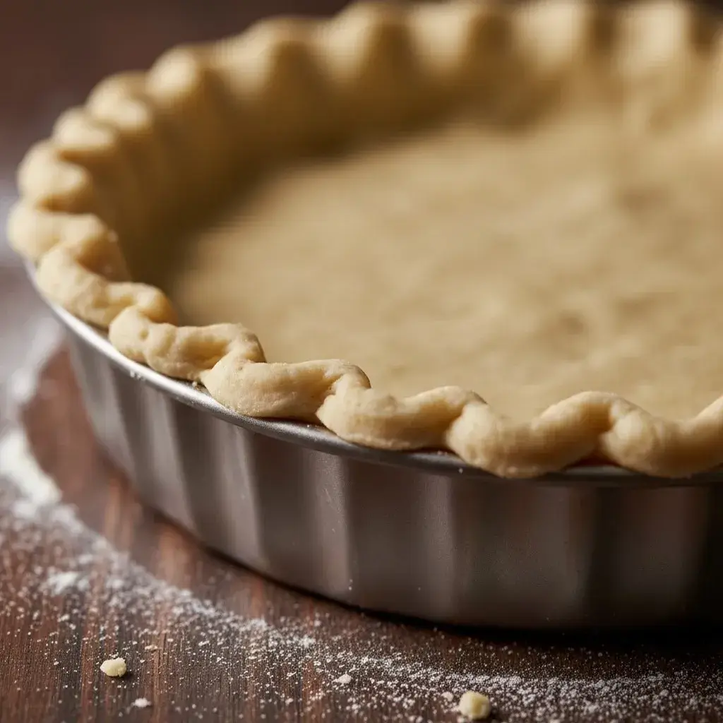 pie crust dough in pan flaky pie crust