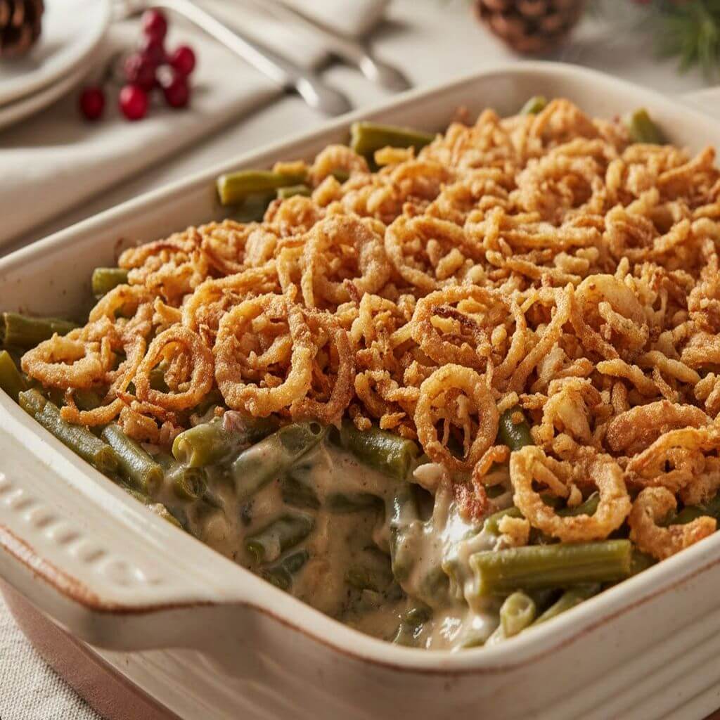 Fresh Green Bean Casserole Ina Garten style