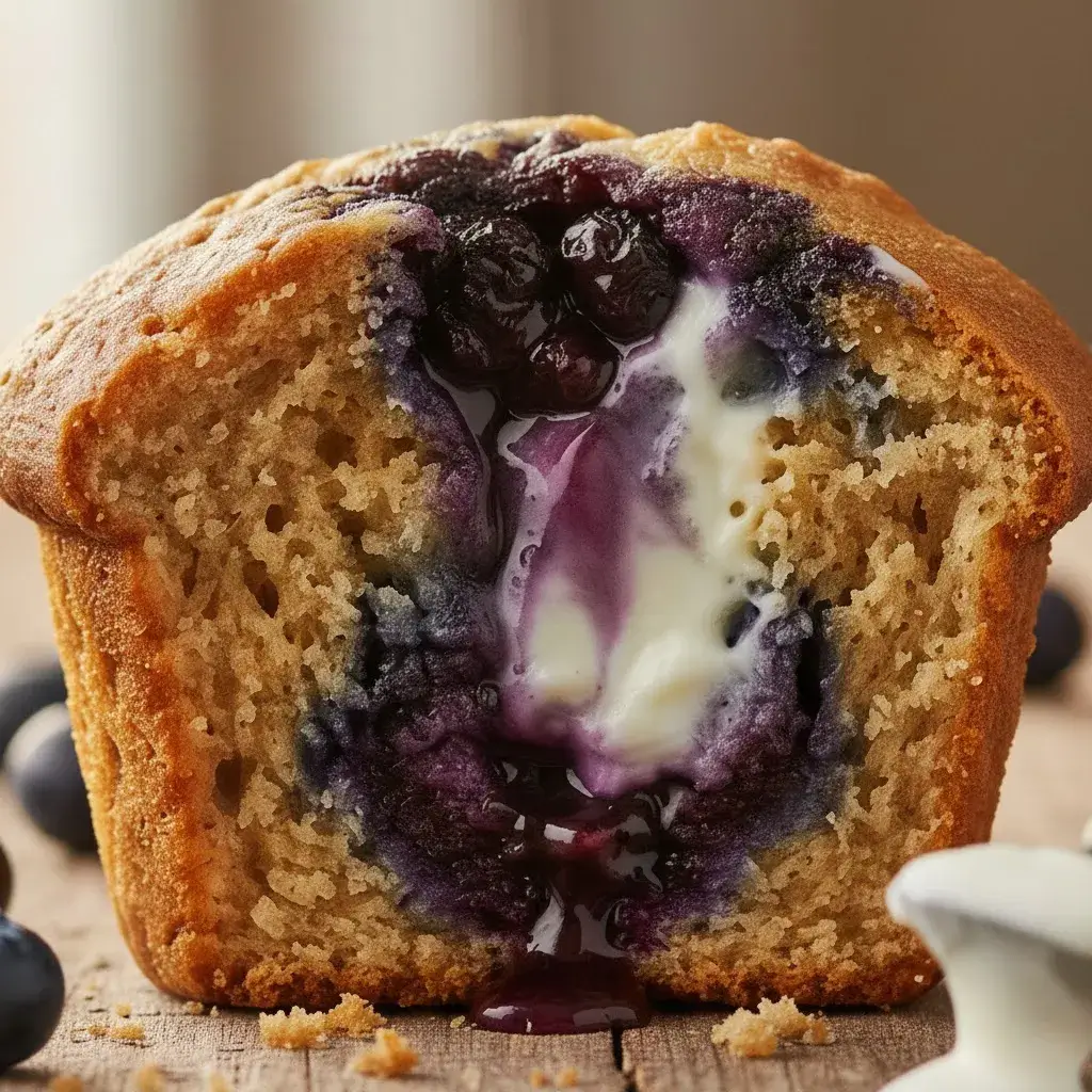 Healthy Greek Yogurt Blueberry Protein Muffins