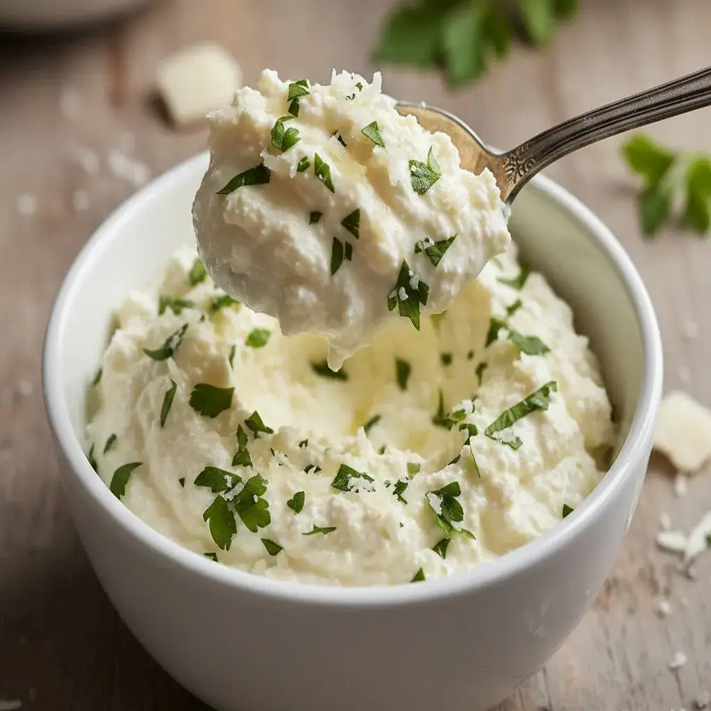 creamy ricotta topping for lasagna soup