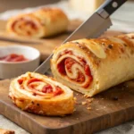 Fun & Easy Pizza Roll-Ups: The Lunchbox Game-Changer You Need 7 pizza roll-ups into pinwheels
