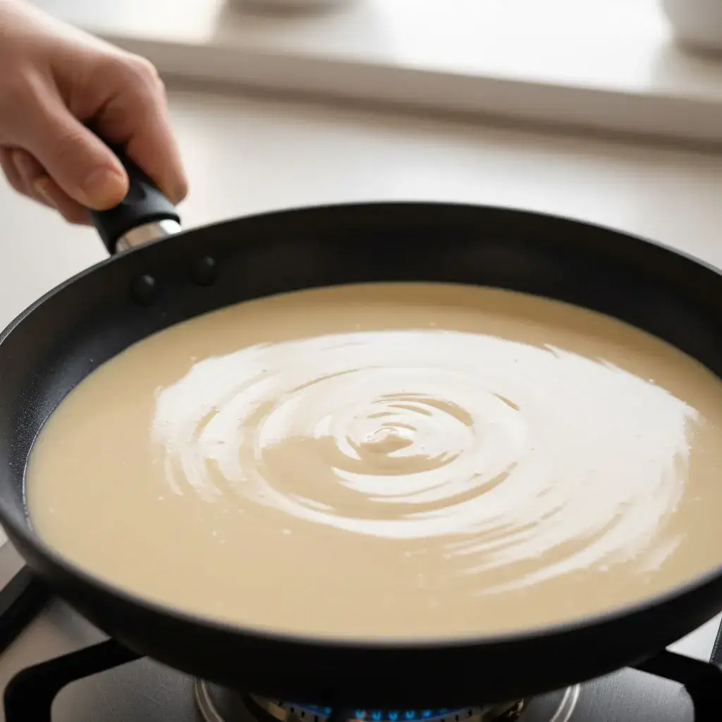2 Ingredient Protein Crepes 9 swirling-batter-for-protein-crepes