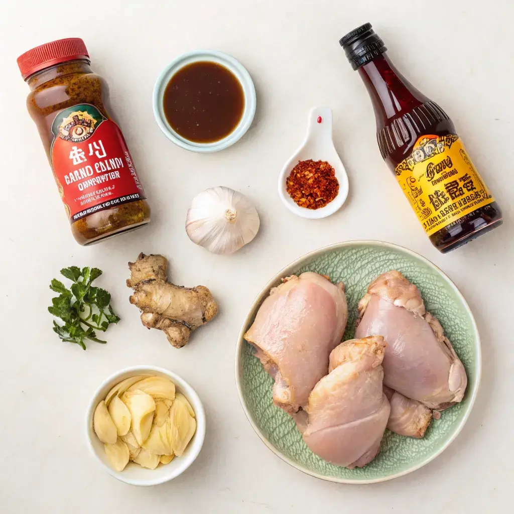 ingredients for honey gochujang chicken sauce