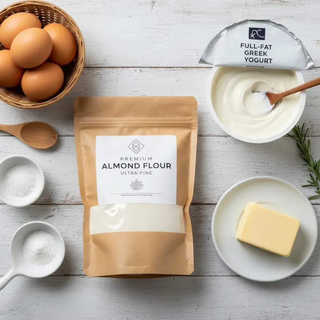 simple ingredients for zero carb yogurt bread