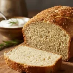 a sliced loaf of zero carb yogurt bread