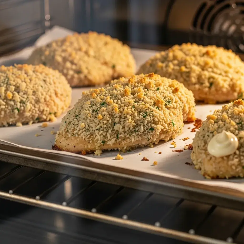 Oven Baked Parmesan Crusted Chicken with Mayonnaise Recipes 10 Bake to Golden-Brown Juiciness