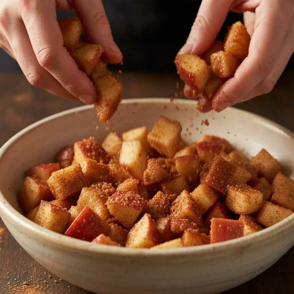 Easy Amish Apple Fritter Bread: Your Best No-Yeast, One-Bowl Wonder 8 making-cinnamon-apple-swirl-for-fritter-bread