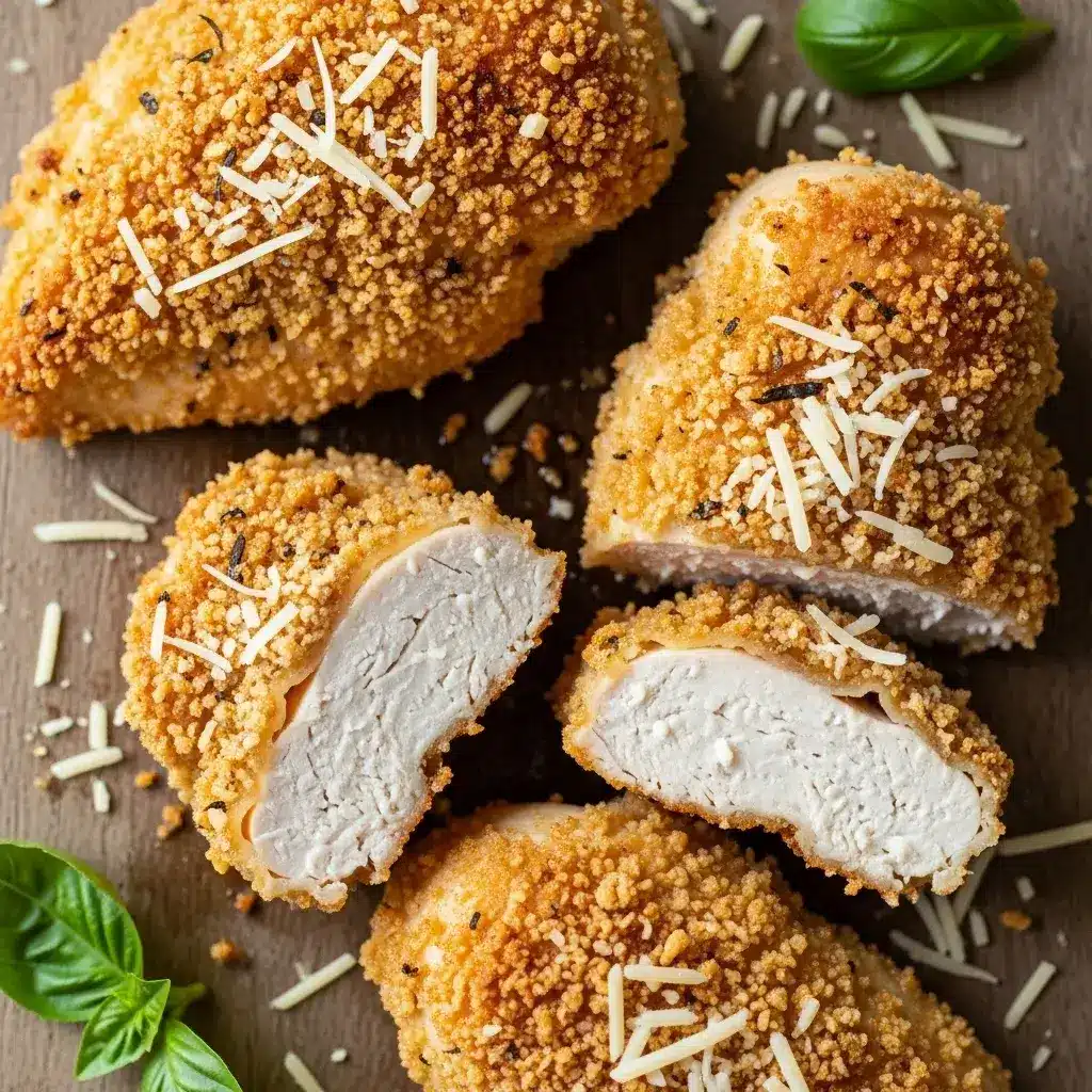 Baked Parmesan Crusted Chicken Recipes 13 baked-parmesan-crusted-chicken-sliced