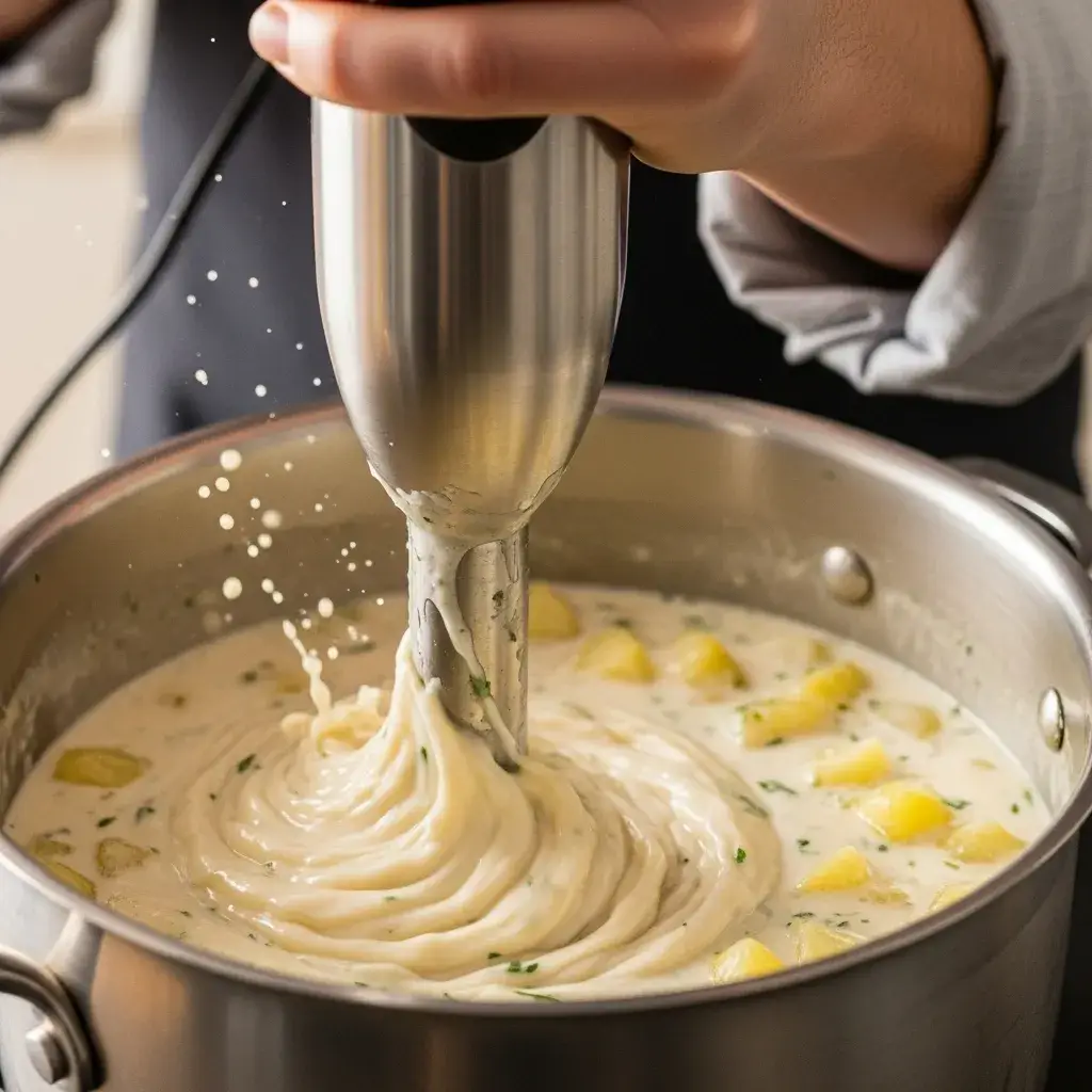 Jalapeño Popper Soup Recipe: Cozy, Creamy, & Just Spicy Enough 10 blending creamy jalapeño popper soup