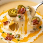 Jalapeño Popper Soup Recipe: Cozy, Creamy, & Just Spicy Enough 7 close-up of spicy jalapeño popper soup recipe