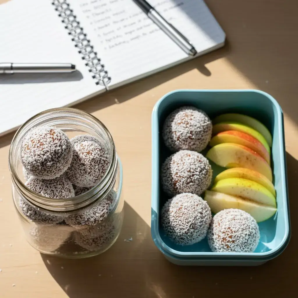 Carrot Cake Energy Balls: Your Healthy, No-Bake Snack Fix 9 meal-prep-carrot-cake-energy-balls-in-jar