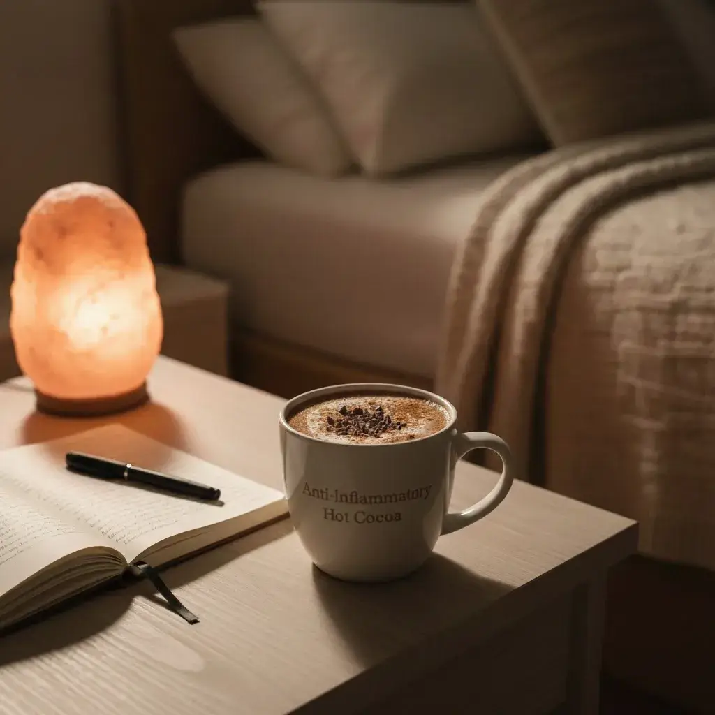 Hot Cocoa Anti-Inflammatory Drink 11 evening ritual with healthy hot cocoa