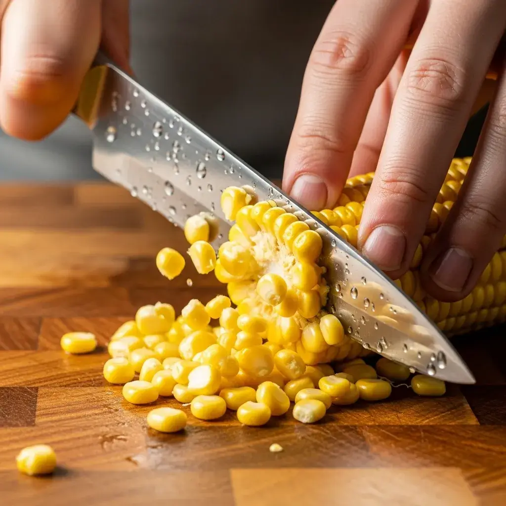 Easy Vegan Potato and Corn Chowder 8 fresh-corn-kernels-for-vegan-chowder