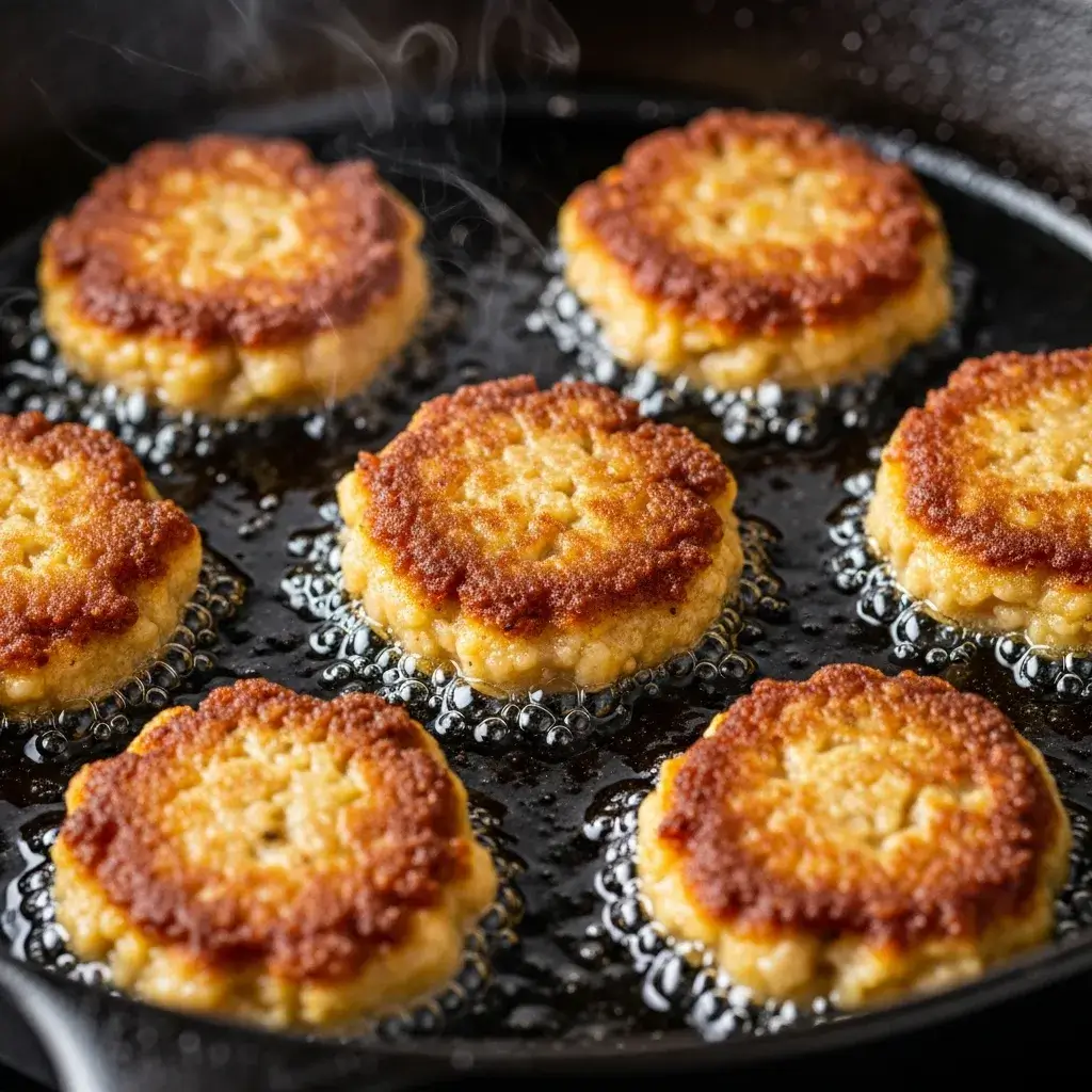 Chickpea Fritters with Veggies 9 cooking-chickpea-fritters-in-skillet