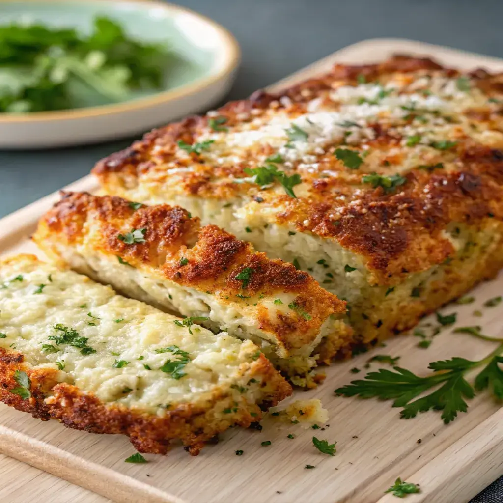 Lighter Parmesan Chicken Meatloaf: High-Protein Dinner 11 slice of lighter parmesan chicken meatloaf